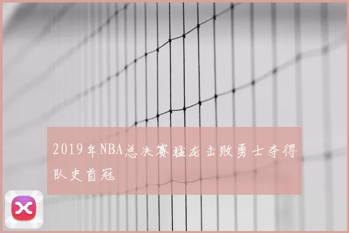 2019年NBA总决赛猛龙击败勇士夺得队史首冠